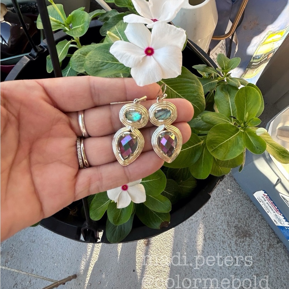 Kendra Scott Yira Earrings in Abalone Shell